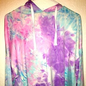 Tie dyed thin hoodie